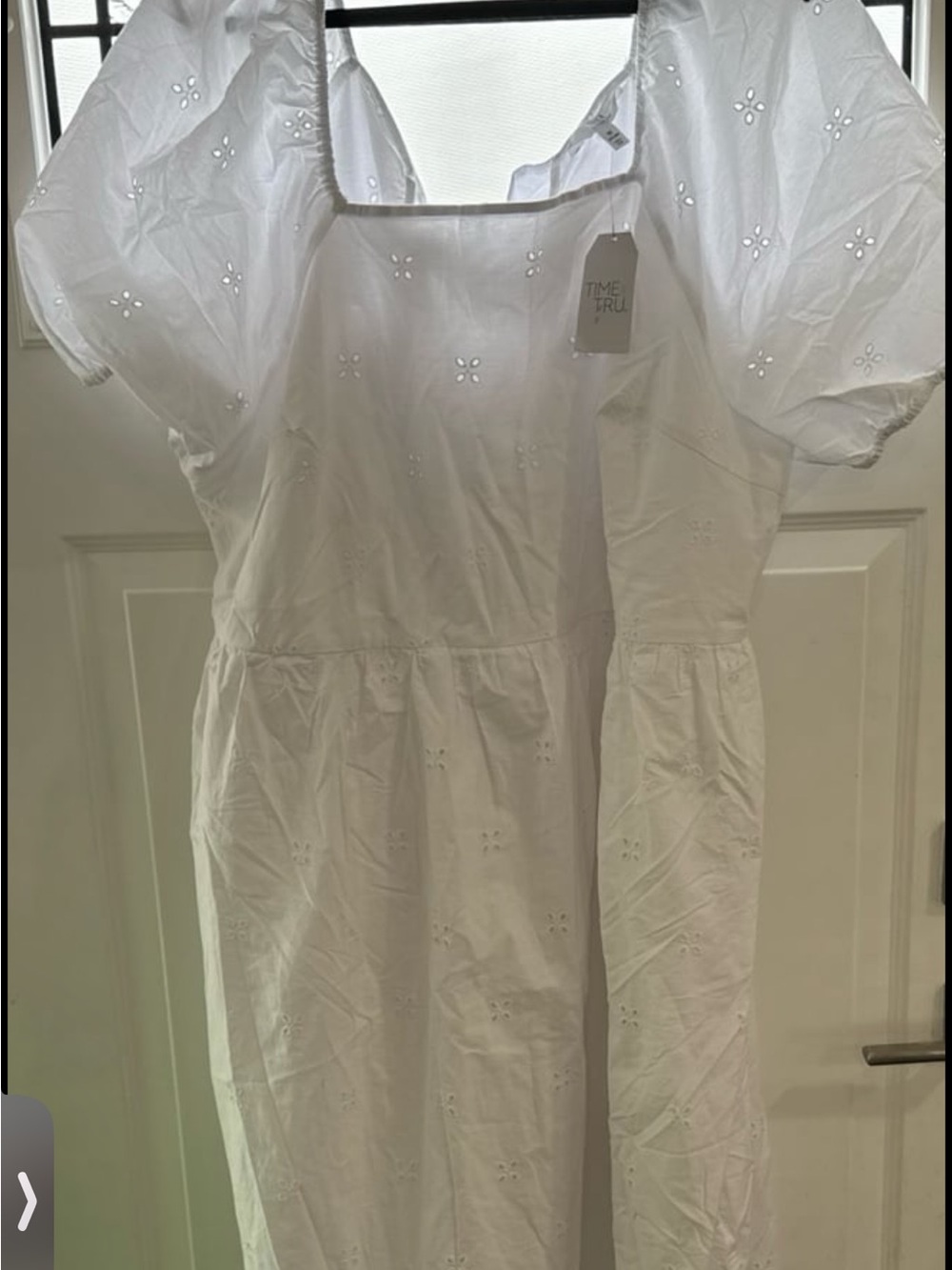 Time and Tru White Eyelet Maxi Dress